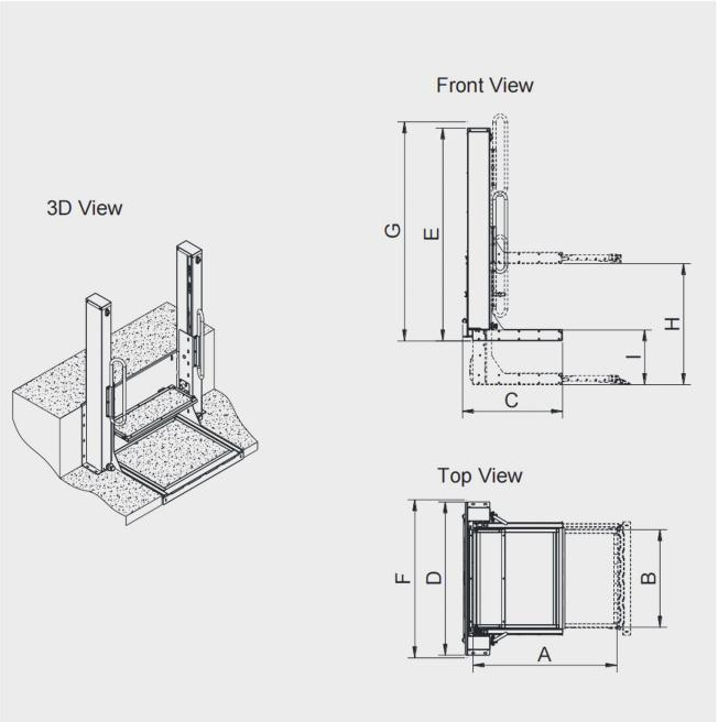 Automatic Step Wheelchair Lift Automatic Step Wheelchair Lift