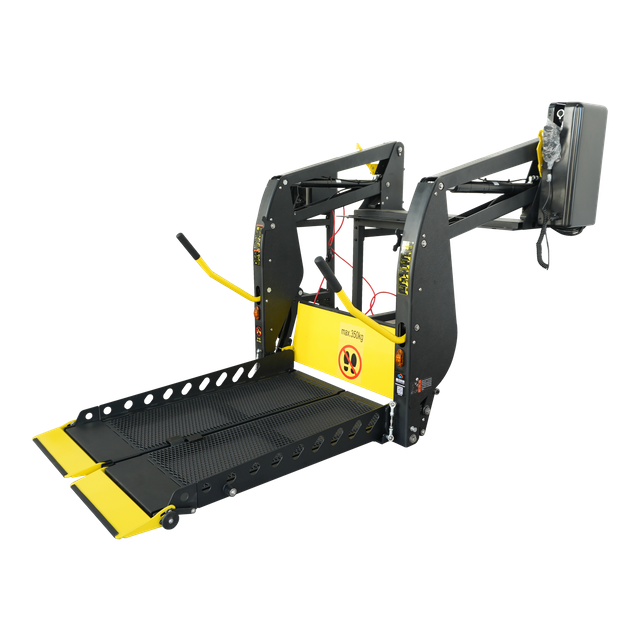 Open Arm Wheelchair Lift with Split Platform for Vans