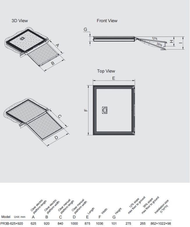 Power Access Ramps - Telescopic and Fold Integrated Type