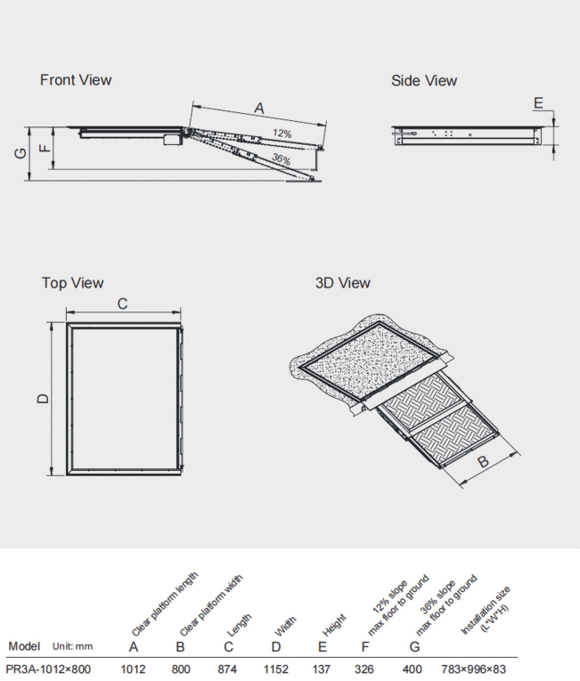 PowerAccess Ramps – Two-Stage Telescopic Wheelchair Ramp